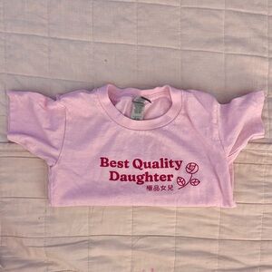 Pink 'Best Quality Daughter' Kids T-Shirt